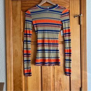 Urban Outfitters Multicolor Striped Long Sleeve Tee